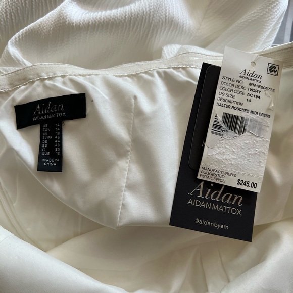 Aidan by Aidan Mattox Halter Midi Dress - Picture 14 of 16